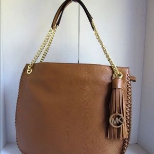 Michael Kors Large Whipped Chelsea tan tote